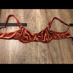 Urban Outfitters velvet bralette
